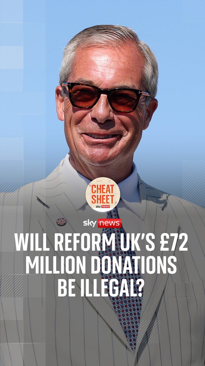 Reform UK’s billionaire cryptocurrency donors could be subject to “enhanced” checks to establish if they are resident in the UK as Labour attempts to block their £72 million donations. Wilfred Frost and Leah Boleto discuss political funding and whether the rules are being changed with an agenda. Listen to #CheatSheet wherever you get your podcasts.