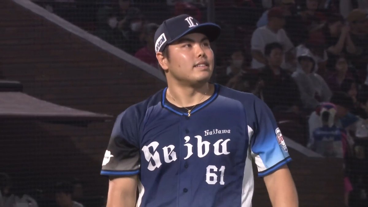 2回裏から登板.ᐟ 埼玉西武 平良海馬 投手が7回93球3安打10奪三振無四球1失点の投球⚾️