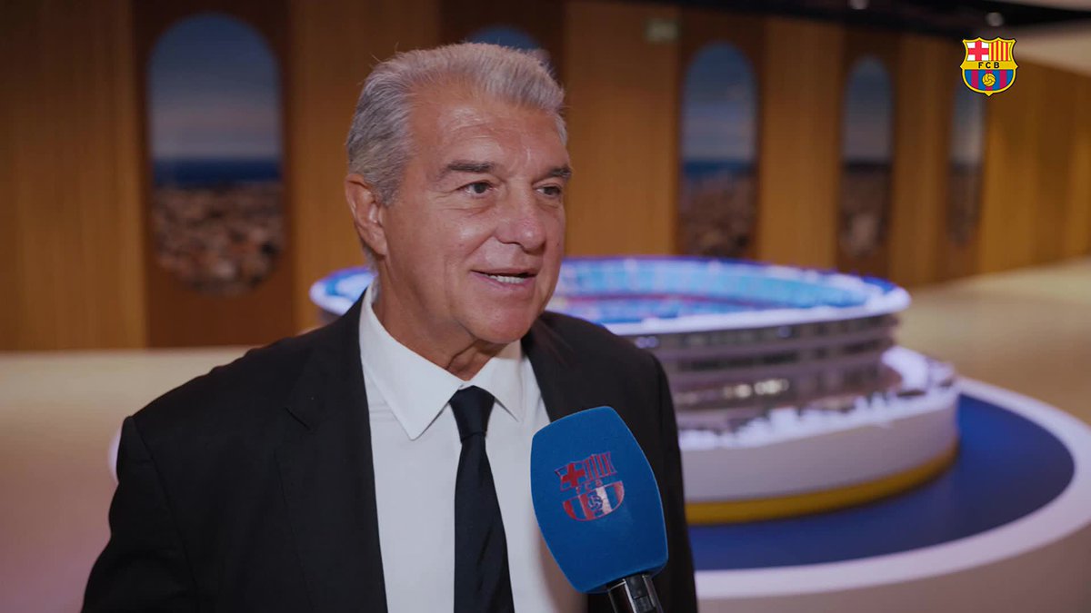 "Acollir la final de la Champions League del 2029 és una gran notícia i un motiu d’immens orgull". - President Joan Laporta Estruch -
