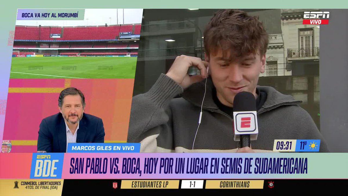 ¿CÓMO ESTÁ EL HINCHA DE BOCA FRENTE AL DE RIVER? La duda de Pepe Chatruc para que responda Marcos Giles. ▶️ Mirá #BuenDíaESPN en el Plan Premium de #DisneyPlus