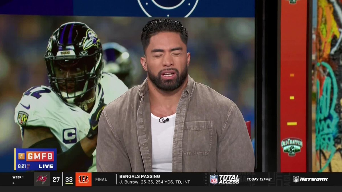 "The most impressive thing was to see Zay Flowers go out there and get 150 yards in the first half." Manti Te'o weighs in on the Ravens after their Week 1 win 🏈