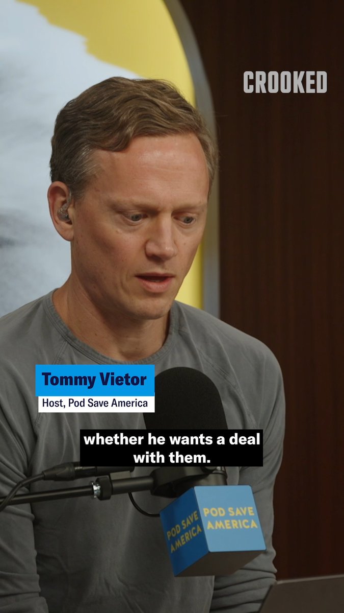 Tommy on why Trump won't make a deal with China on AI: "If the stock market crashes all of his rich donors will call him and complain while he's deejaying on the patio at Mar-A-Lago."
