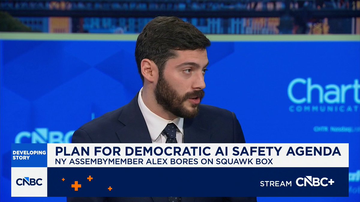 "You're having every AI CEO say that we need to slow down. They're finally matching what the American people have been telling us," says New York Assemblymember &amp; Former Palantir Engineer Alex Bores.