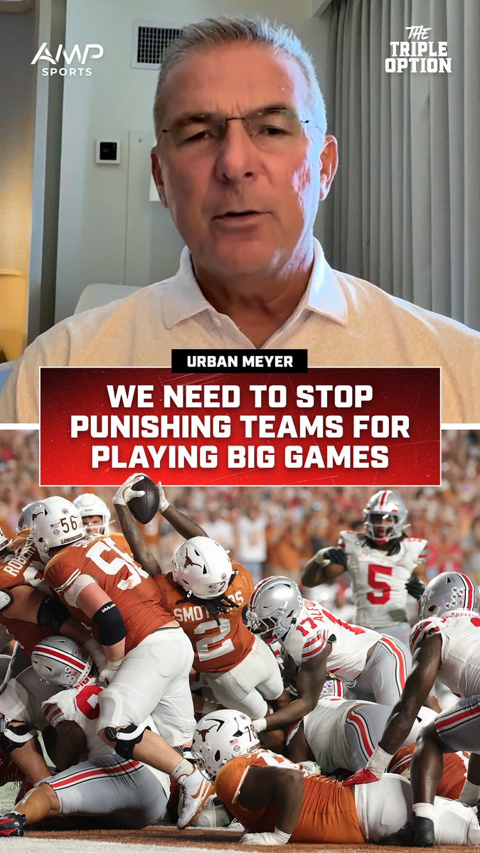 Urban Meyer thinks college football scheduling needs to change