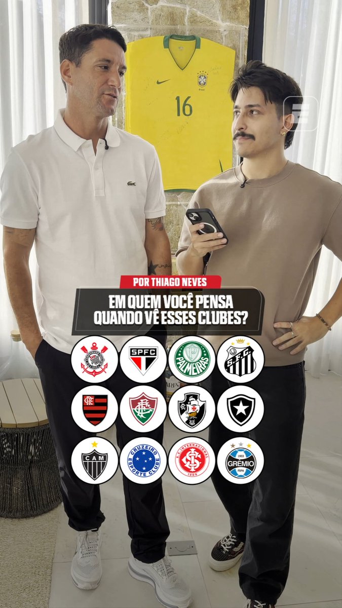 AQUELA MORAL PARA O FRED! 🇭🇺😅 Desafiamos Thiago Nunes a dizer em qual jogador ele pensa quando vê esses clubes do futebol brasileiro. E você, fã de esportes: em quem pensou? 👀⚽ 👉 ASSISTA a Platense x Fluminense, pelas quartas de final da Copa Libertadores, nesta terça (15), às 19h (de Brasília), na ESPN pelo Plano Premium do #DisneyPlus! #LibertadoresNaESPN #Fluminense #ThiagoNeves