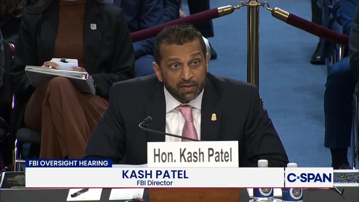 WATCH: FBI Director Kash Patel touts the bureau’s crime-fighting record during his opening statement before the Senate Judiciary Committee: “This FBI has made America safer than it has ever been, and I’m proud to lead this agency.”