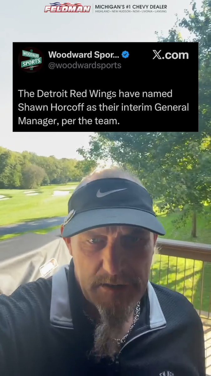 Former Detroit Red Wing Darren McCarty reacts to the Detroit Red Wings naming Shawn Horcoff as their interim General Manager.