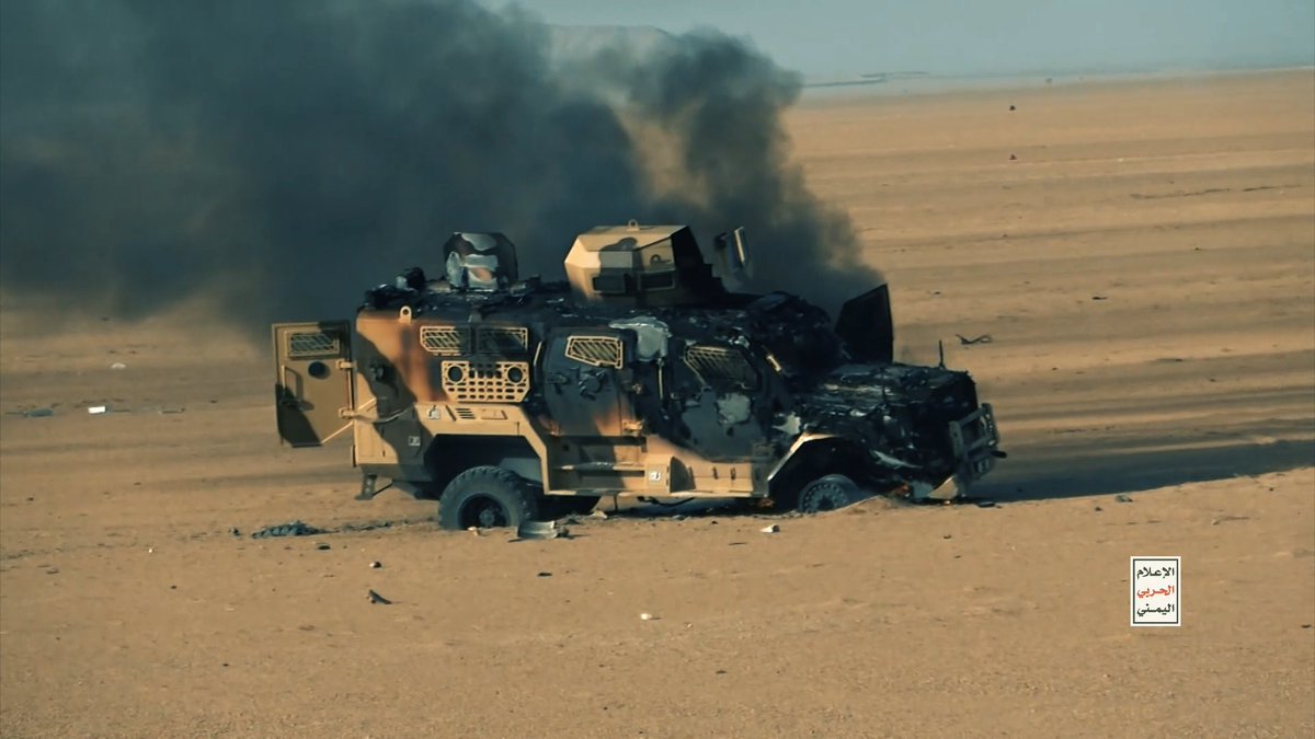 من مشاهد ضرب تحشيدات تابعة للعدو السعودي وإحراق أعداد كبيرة من الآليات شرقي الجوف - فلاشة