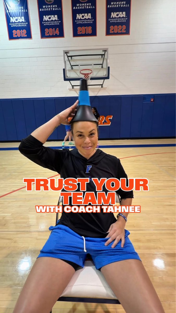 “I guess I trust my team” 😭 You are in pretty good hands Coach Tahnee! 🫡 #NCAAWBB x 🎥 Gators Women’s Basketball