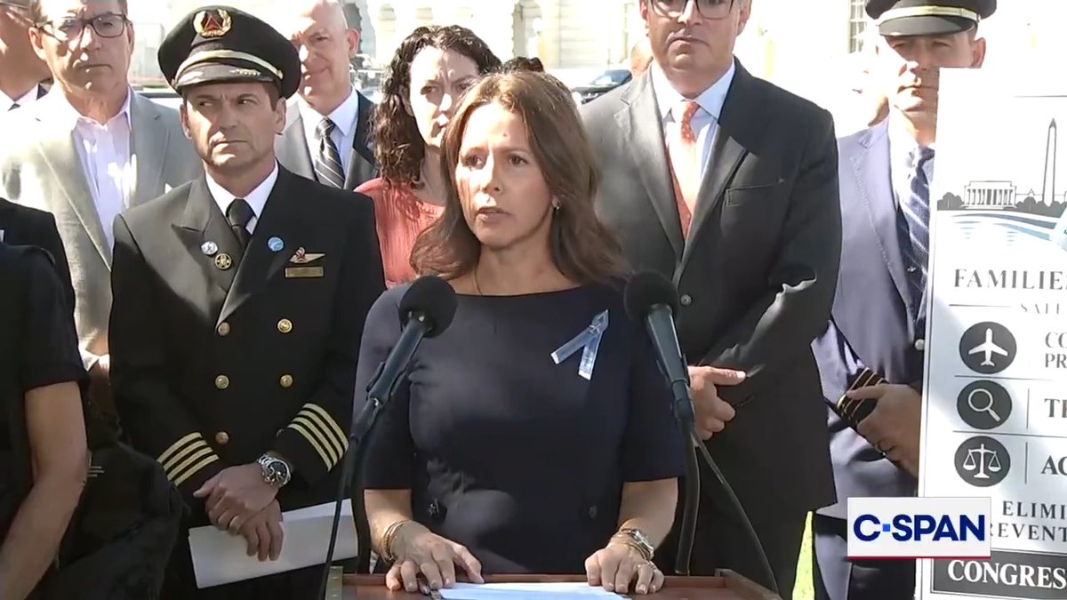 Laura Augendre, family member of Flight 5342 victims: "Aviation safety is not a left issue or right issue...public safety concerns every one of us."
