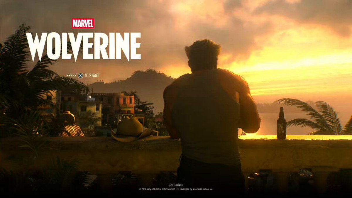 The Starting Screen has a unexpected surprise 😭 #WolverinePS5