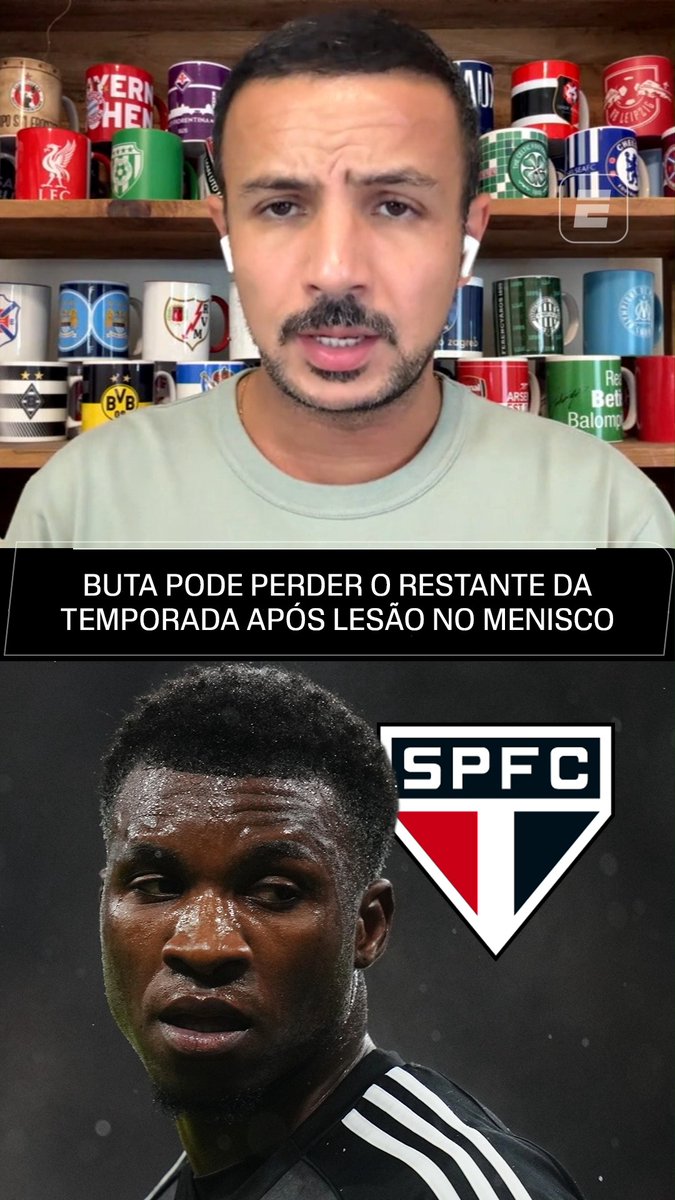 Situação delicada! ⚠️ Os primeiros exames diagnosticaram a necessidade de cirurgia no menisco para Aurelio Buta, o que o afastaria dos gramados pelo resto da temporada. 🏥 No Fala a Fonte, Bruno Andrade trouxe a informação de que o lateral pediu uma segunda opinião a especialistas europeus e agora aguarda o resultado. No entanto, o cenário interno nos bastidores é tratado como pessimista. 👉 Saiba TUDO sobre o mercado da bola no Fala a Fonte, ao vivo, de segunda a sexta, no YouTube da ESPN Brasil! #FalaFonte #FutebolNaESPN #SaoPaulo #AurelioButa