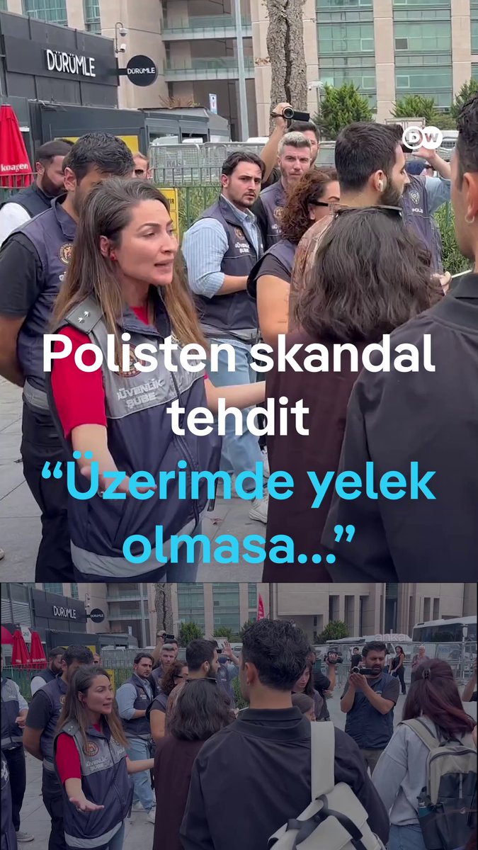 İstanbul Adliyesi önünde polisten gazetecilere tehdit "Üzerimde yelek olmasa ben size neler yapmam"