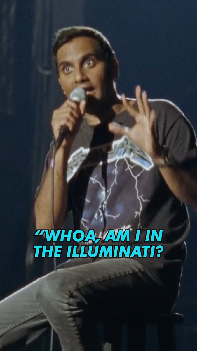 Aziz Ansari reveals the Illuminati.