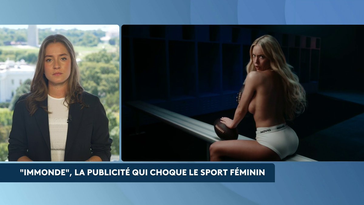 🔴 🗣️ Publicité dénudée de Sydney Sweeney pour des paris sportifs : sur les réseaux sociaux, "des vidéos de boxeuses en train de frapper dans des sacs avec la tête de l'actrice dessus", rapporte notre correspondante Eléana Bonnasse. 📺 Alexandra Uzan 📺 #LeScanInfo #canal16