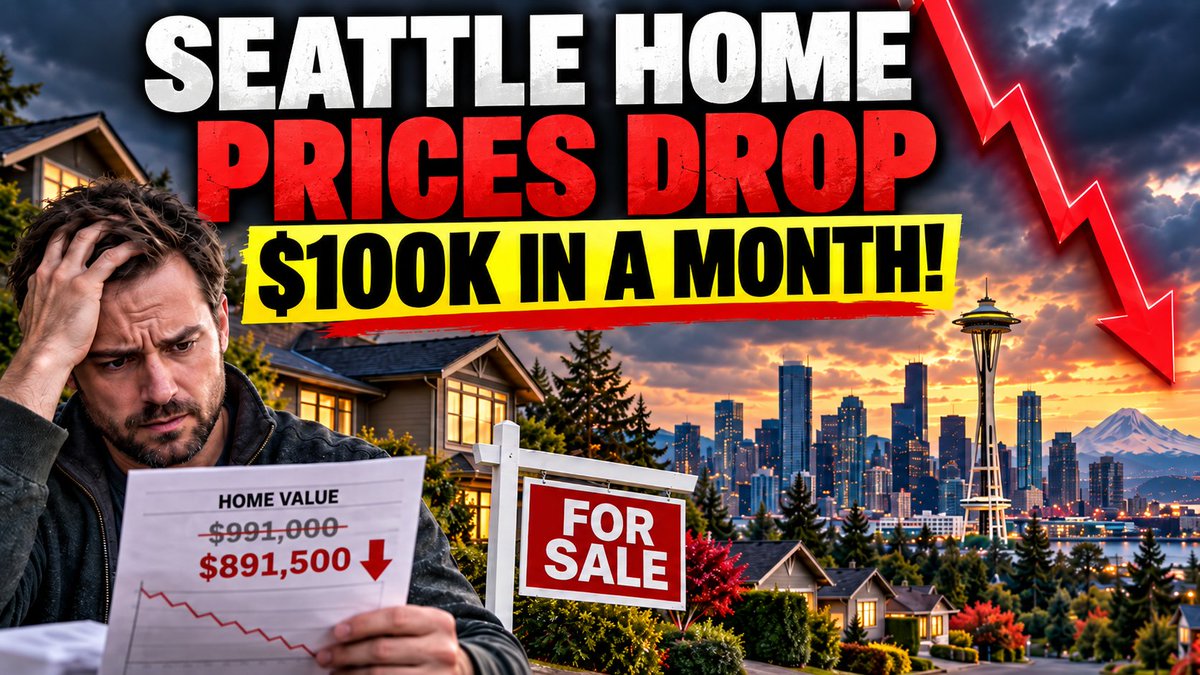 Seattle home prices just fell $100,000 in a single month, and Eastside homes dropped $225,000. Inventory is at a 15-year high because the high-earning buyers Democrats spent two years taxing already left the state. Homeowners, are you feeling this yet? Watch the full breakdown.
