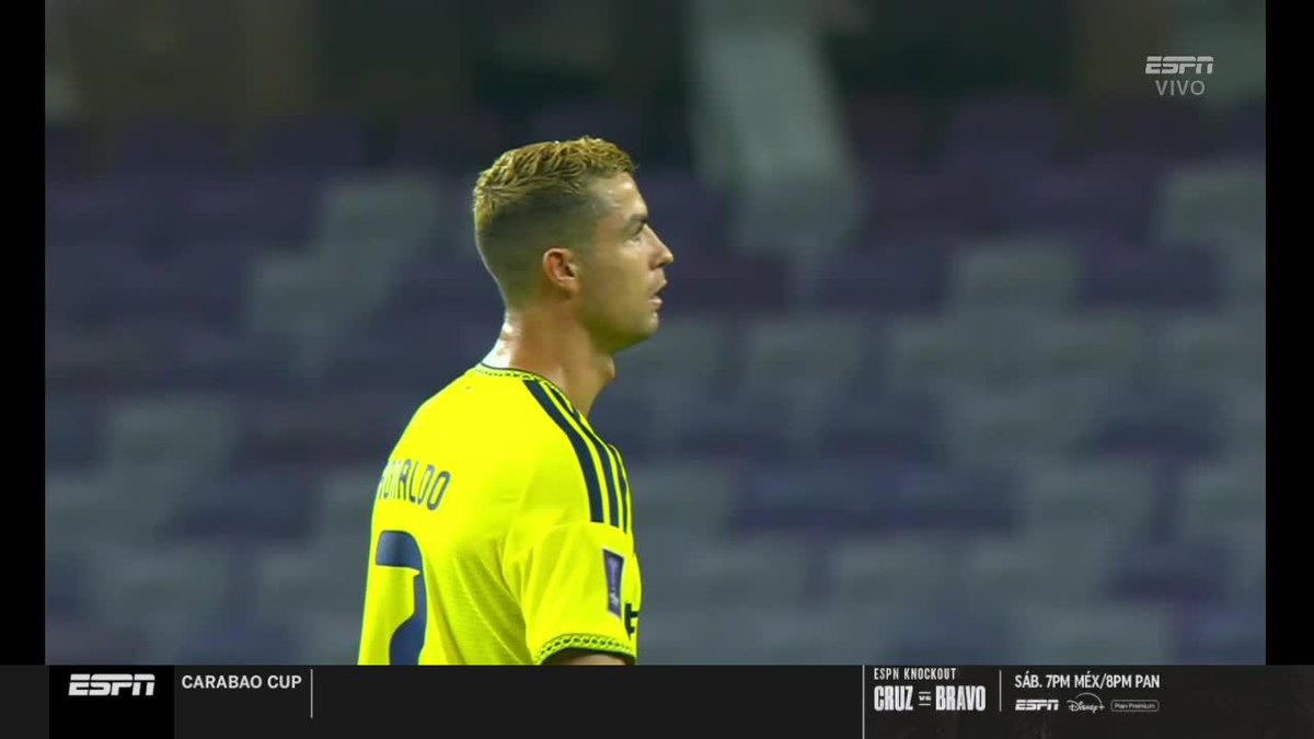 LA BRONCA DE CR7: Cristiano Ronaldo lamentó el grave error en el fondo de Al Nassr que terminó en gol de El Houssine Rahimi para Al Ain en la primera fecha de la fase liga de la #AFC Champions League. 📺 La #AFC Champions League, por ESPN en el Plan Premium de #DisneyPlus