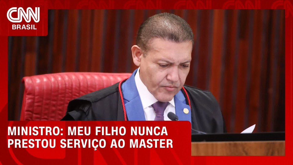 Ministro: meu filho nunca prestou serviço ao Master; assista #BastidoresCNN