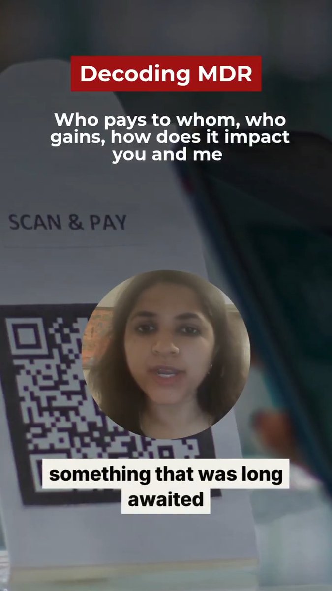 🚨 #EXPLAINED | MDR is finally here. But who pays whom, who gains and what does it mean for you and me? In this explainer, Chandra R. Srikanth (Chandra R. Srikanth) breaks down UPI’s new Merchant Discount Rate, how the money flows across the ecosystem and what changes for consumers, merchants, banks and payment apps. Watch the full explainer here! #UPI #MDR #DigitalPayments #Explained