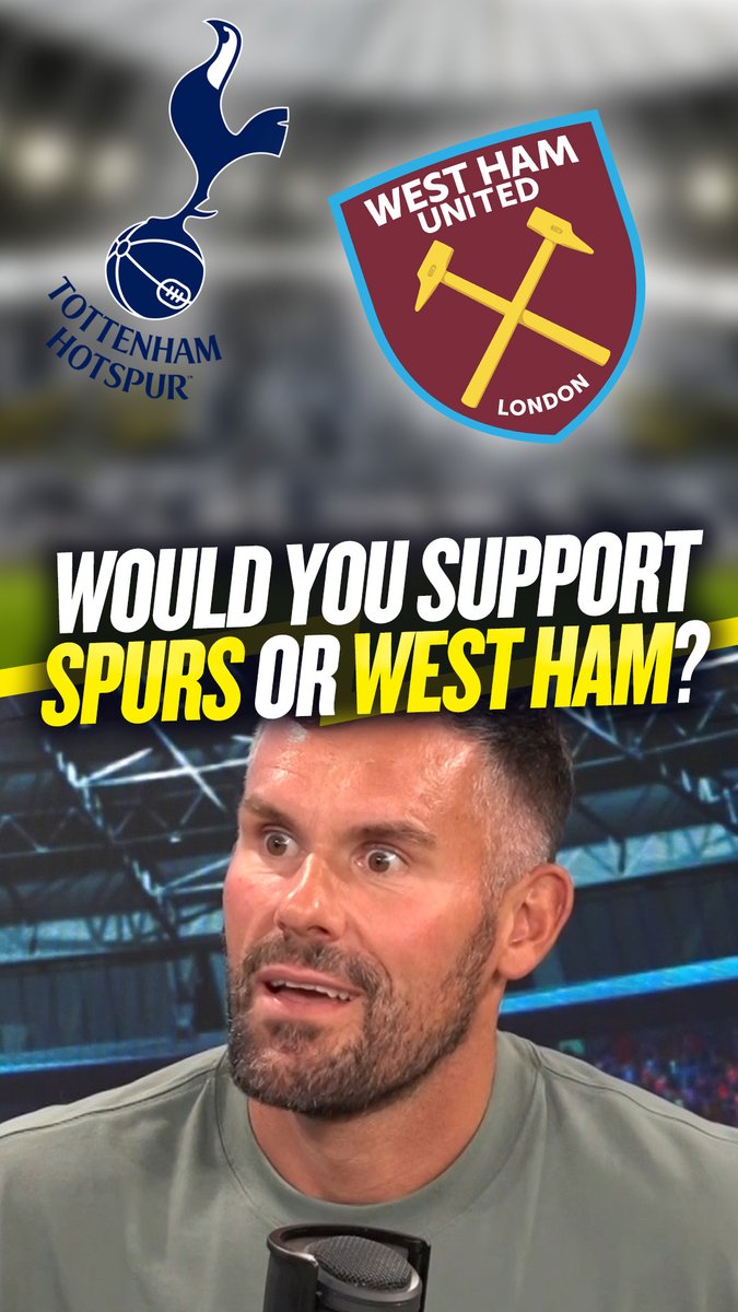🤔 Andy: "Which club would you rather support right now? Spurs or West Ham." 👀 Ben: "It's such a good question..." Andy Goldstein &amp; Ben Foster debate if it would be better to support West Ham or Tottenham right now...