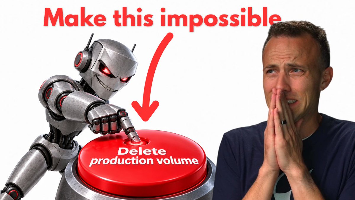 Your agent is reading that .env file and it's maybe fine... until the agent misunderstands you and deletes the production volume (catch my video telling that story). Let me show you how to make that impossible while still making your agent usefully autonomous.