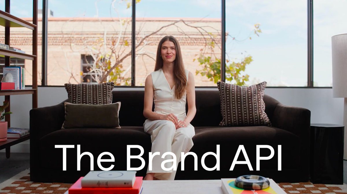 We've been working with the top frontier labs to improve their design model capabilities. Today we're bringing that to your agents. Introducing our first agent tool: the Brand API. As the cost of creation goes to zero, and slop floods around us, the challenge is creating things worth existing. Agents need the right tools to craft great things. This helps gen AI agents solve 3 problems: - Extract: produce on-brand assets when users already have a brand - Search: find and retrieve brands for inspiration, from our curated index - Verify: check their own work against, see what's off brand and how to fix it Anyone can try it for free today at Check out the full blog, and case study with General Intelligence Company below.
