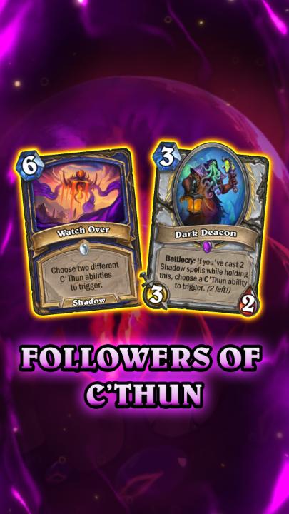 👁️ 😱 C'Thun is back and more powerful than ever! Check out these 6 brand new cards that trigger his power!