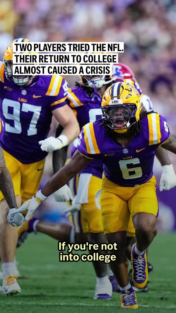 College football eligibility is getting messy. Two players tried to return after NFL training camps, LSU wanted them, and the fight nearly got the school kicked out of the SEC.