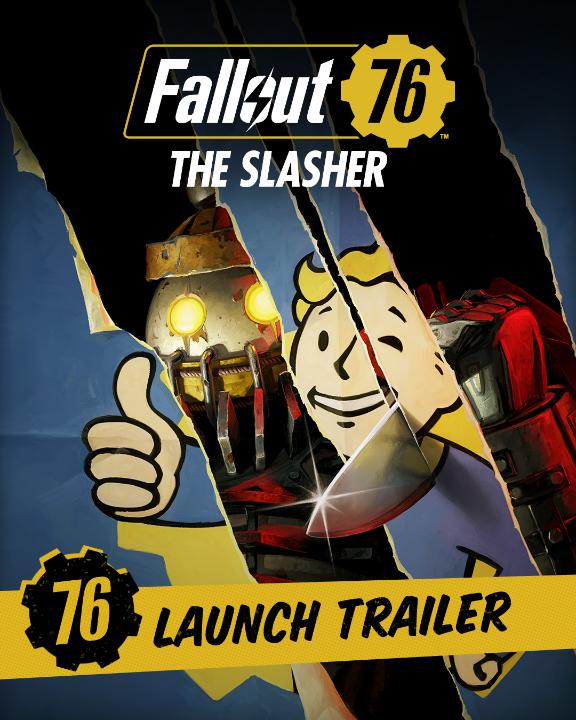The Slasher update for #Fallout 76 is available now! 🔪 Solve the mystery of the Pint-Sized Slasher in Appalachia 📺Enjoy the Native XBOX Series X|S and PlayStation 5 Update ⚒️Craft your Perfect Weapon with Unique Item Crafting