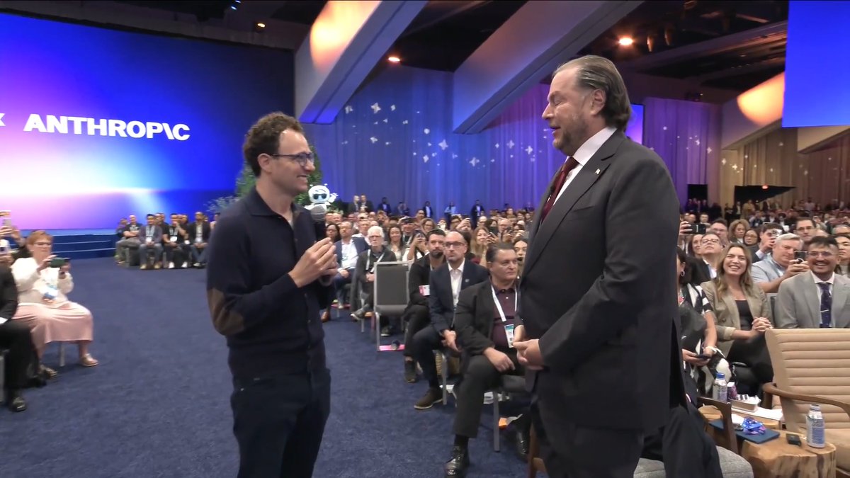 Live: Dario Amodei x Marc Benioff The Anthropic co-founder &amp; CEO joins us at Dreamforce for a conversation worth hearing ☁️