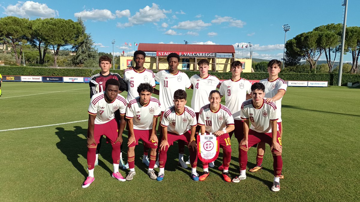 📹 Iván Castellanos marcó el primer gol de la temporada en el 🇮🇹🆚🇪🇸 (1-1). 💻 Crónica: #SUB16 I #NuestraBase