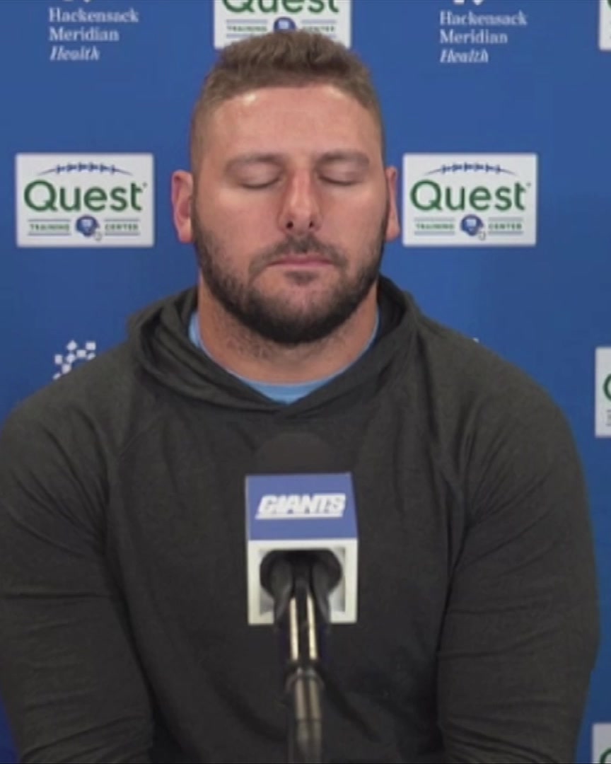 Pat Ricard has been impressed with the dedication of his Giants teammates and the organization as a whole: "NYC is right across the river, and guys would rather be in the locker room hanging out two hours after the game"