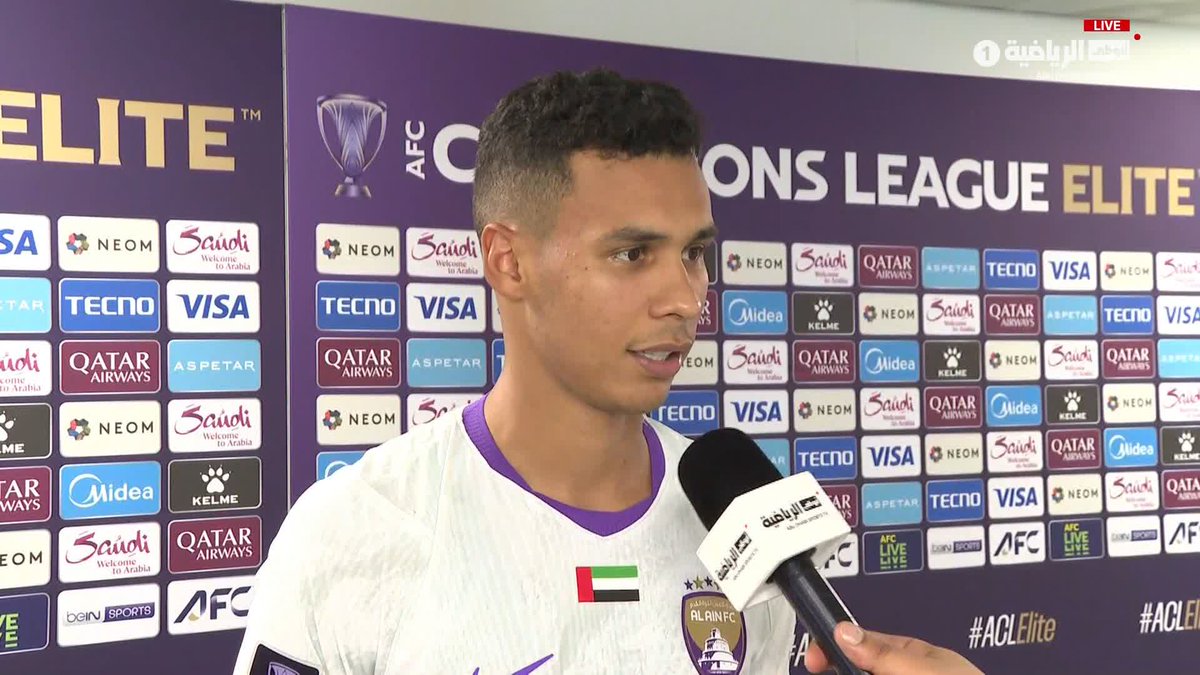 "نعد الجماهير العيناوية بتقديم كل ما لدينا للمنافسة على جميع الألقاب" 🟣🏆 لقاء خاص لأبوظبي الرياضية مع حسين رحيمي بعد فوز العين على النصر برباعية نظيفة 🎙️ برنامج #الرياضة_اليوم_آسيا #دوري_أبطال_آسيا_للنخبة