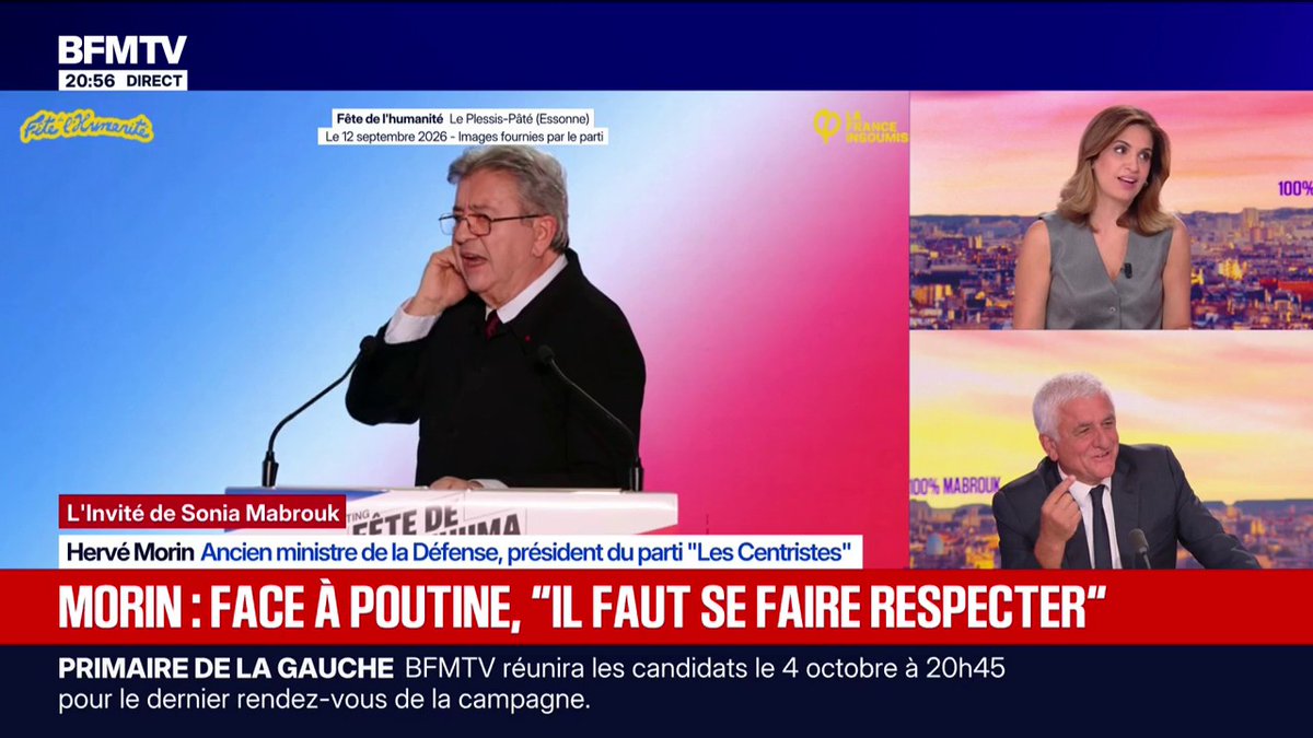 Présidentielle: "Si Jean-Luc Mélenchon est élu, c'est un suicide collectif", estime Hervé Morin, ancien ministre de la Défense
