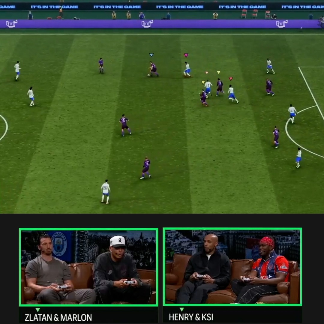 It had to be them. Thierry Henry and ksi link up to score the first official goal of #FC27 🔥