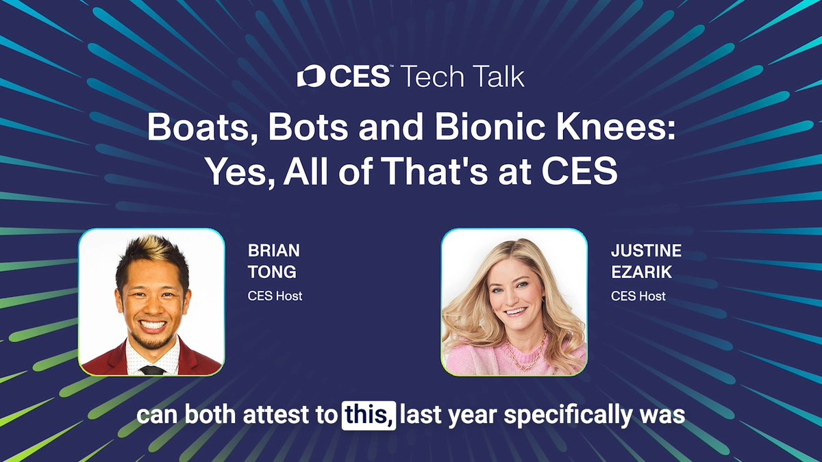 CES Tech Talk is back for Season 10, gearing up for CES 2027! In this kickoff episode, iJustine and Brian Tong break down what's coming to CES 2027, from AI and robotics to energy, health tech and even a new award category for tech-made art. If you want the real picture of where tech is headed this year, not just one trend, this is the conversation. Check out the podcast wherever you listen, including the newly launched Substack, CES Now!
