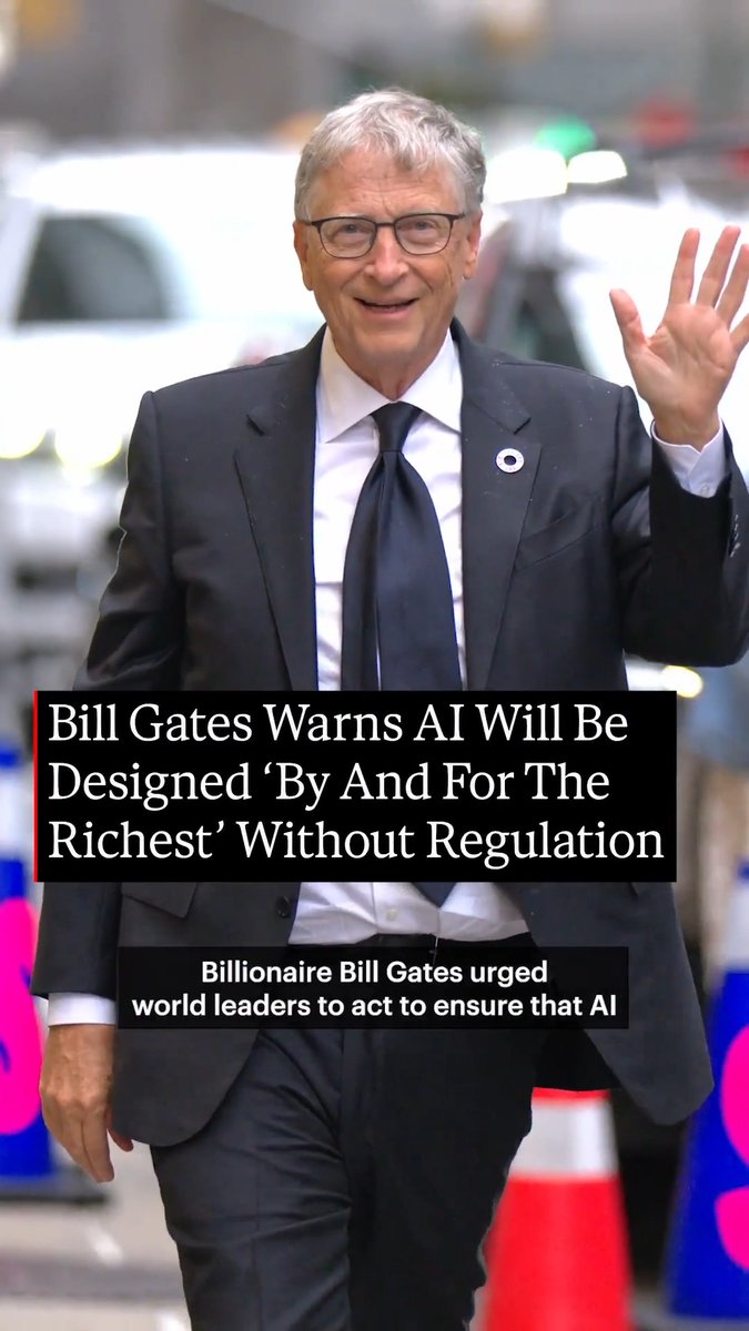 Bill Gates Warns AI Will Be Designed ‘By And For The Richest’ Without Regulation Bill Gates urged world leaders to act to ensure that artificial intelligence does not worsen global inequality, as his Gates Foundation published its annual Goalkeepers Report.
