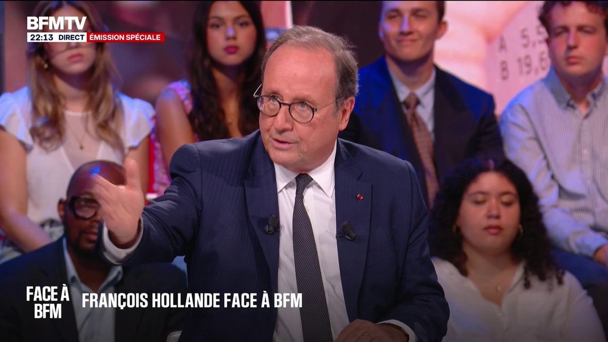 François Hollande, candidat? "Mon rôle, c'est de montrer les solutions à apporter", affirme l'ancien président de la République