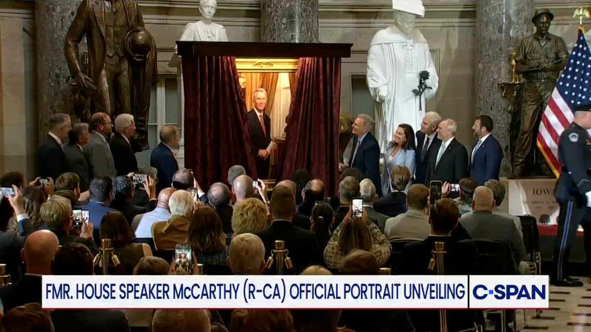 WATCH: Former House Speaker Kevin McCarthy (Kevin McCarthy) Portrait Unveiling.