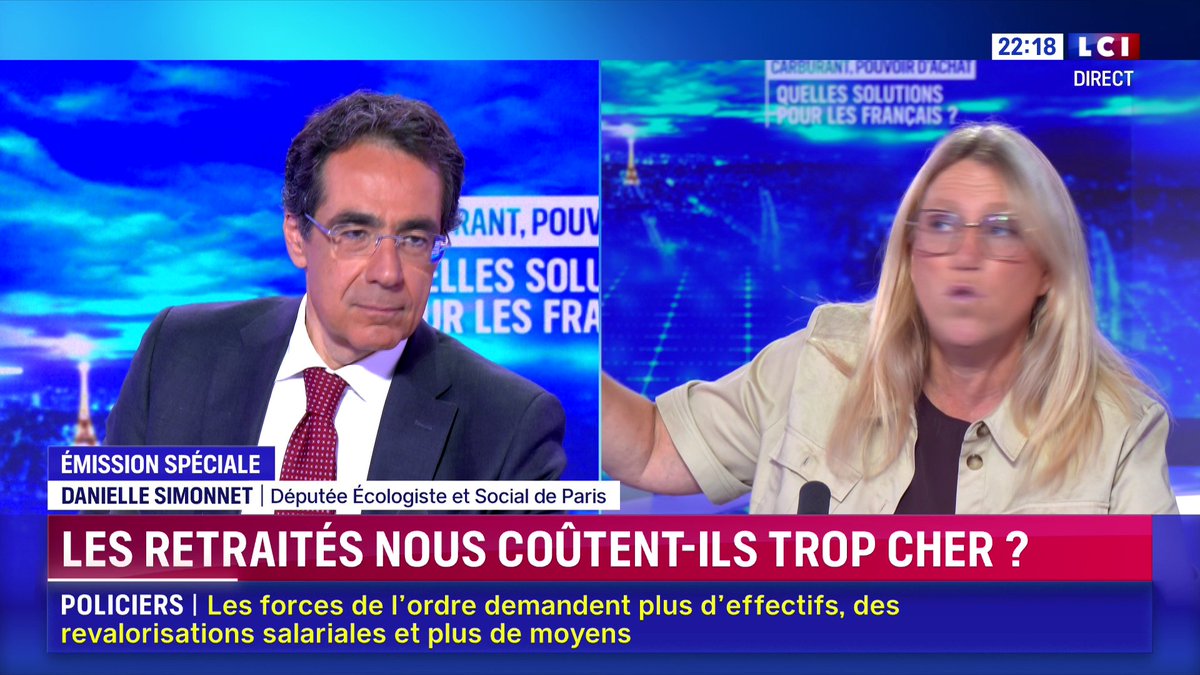 🔴 Les retraités nous coûtent-ils trop cher ? 🗣️ Danielle Simonnet : "Le problème, ce n'est pas les personnes qui ont une retraite à 2 000 ou 3 000 euros, c'est que la fortune globale des milliardaires français a plus que doublé depuis les années de Macron"