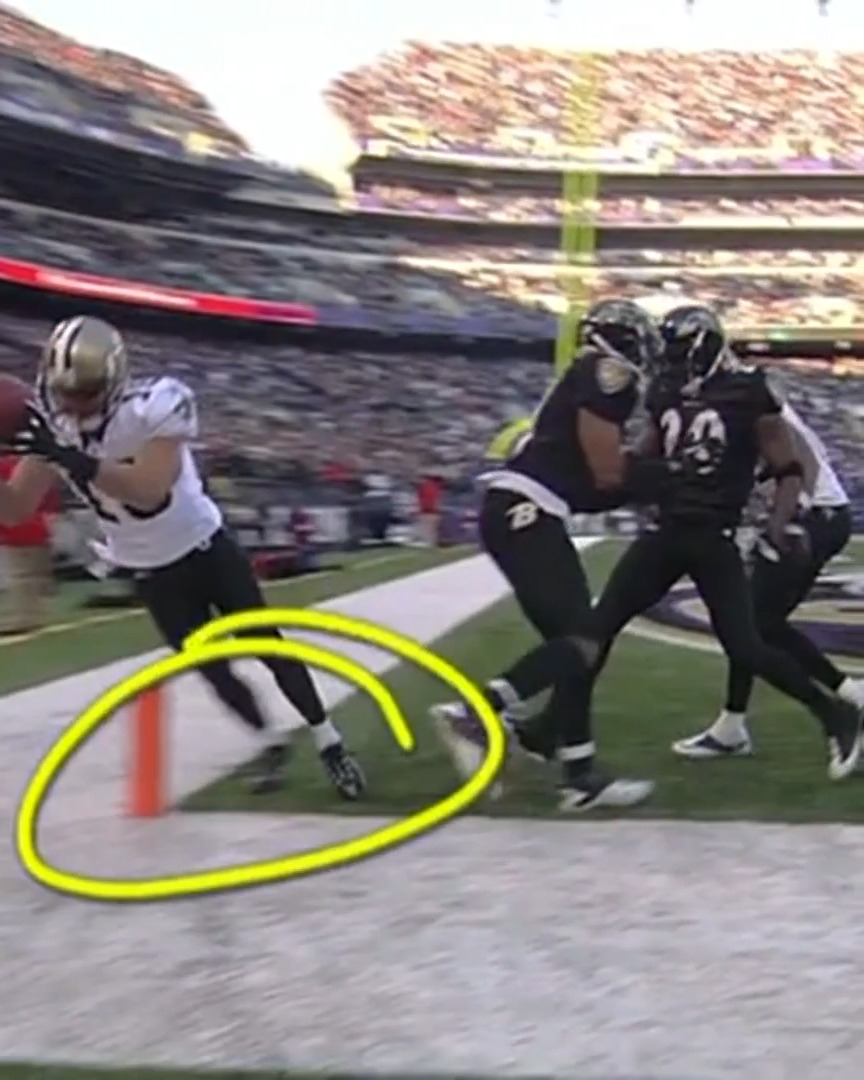 This toe tap Lance Moore TD >>> 📺 #NOvsBAL on CBS