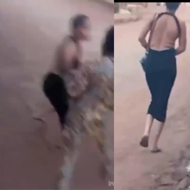 'Go back and change your dress' Trending video shows men challenging a woman for wearing a backless dress on the street