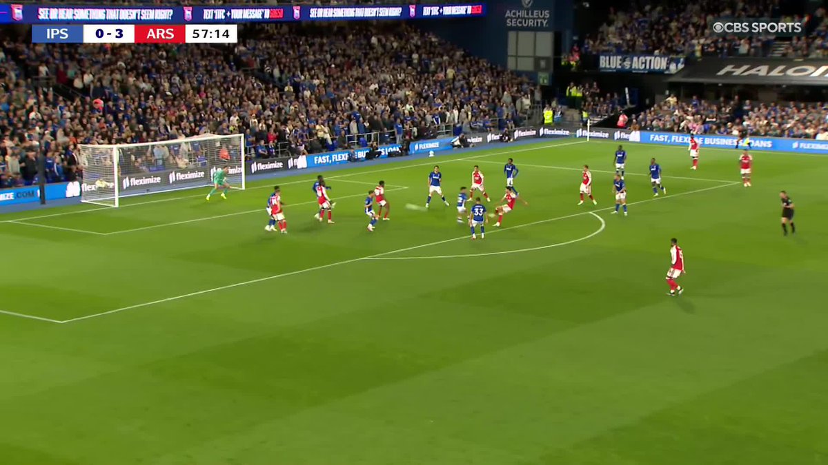 Mikel Merino's scores Arsenal's fourth of the game with a smart finish 🇪🇸 Don't miss the Carabao Cup on Paramount+ 📺