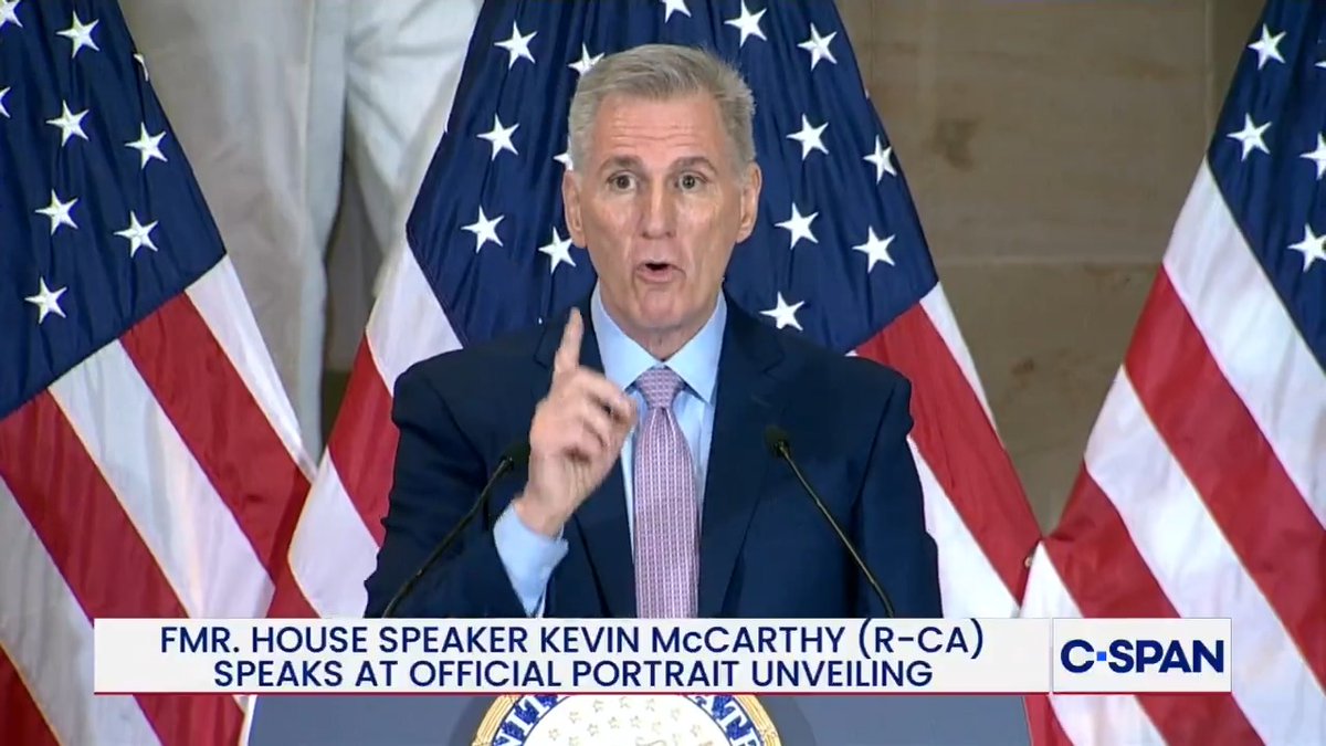 Former House Kevin McCarthy (R-CA) on fostering bipartisanship: "Don't focus and fight on all the small things. When you do that, the adversaries win."