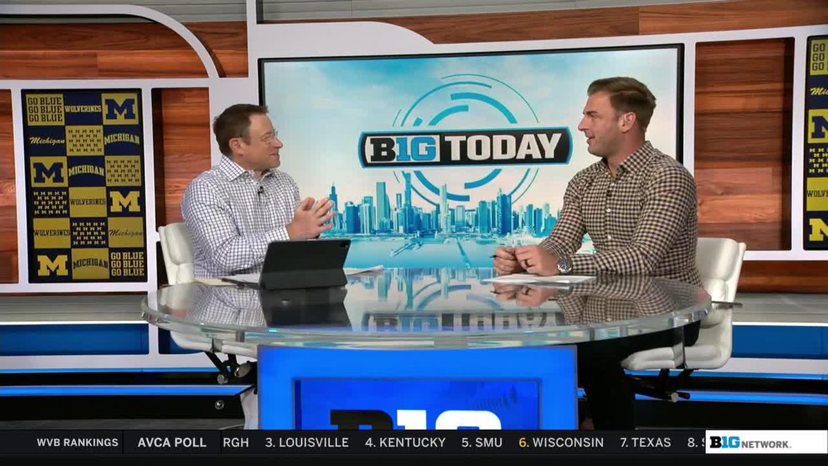 "He is a true dual-threat athlete, and every time Bryce ran, you could feel his confidence grow. That’s why he has a C on his chest." Jake Butt on Michigan Football QB Bryce Underwood 💪 #B1GToday