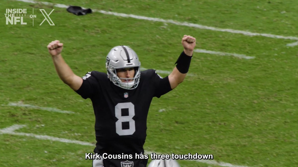Kirk Cousins passed John Elway on the all-time TDs list and had this to say 😭 @InsidetheNFL Week 1 Mic'd Up on X