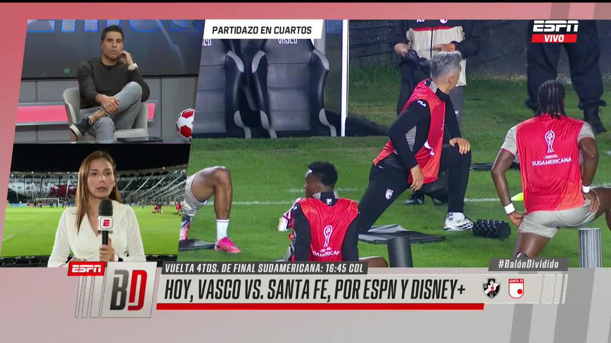 SANTA FE NO QUIERE LLEGAR A PENALES "Mosquera Marmolejo será el arquero que tape los penales contra Vasco da Gama" Diana Paola Rincón ▶️ Mira #BalónDividido en el Plan Premium de #DisneyPlus