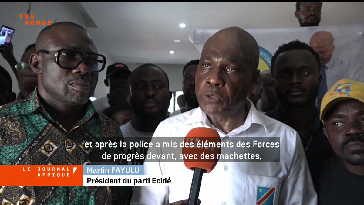 Journée sous tension à #Kinshasa. La marche de l’opposition contre le changement de #Constitution n’a pas pu atteindre le Parlement. Des affrontements ont éclaté à Limete entre manifestants et militants du parti présidentiel, l'UDPS. Plusieurs blessés ont été signalés. #RDC