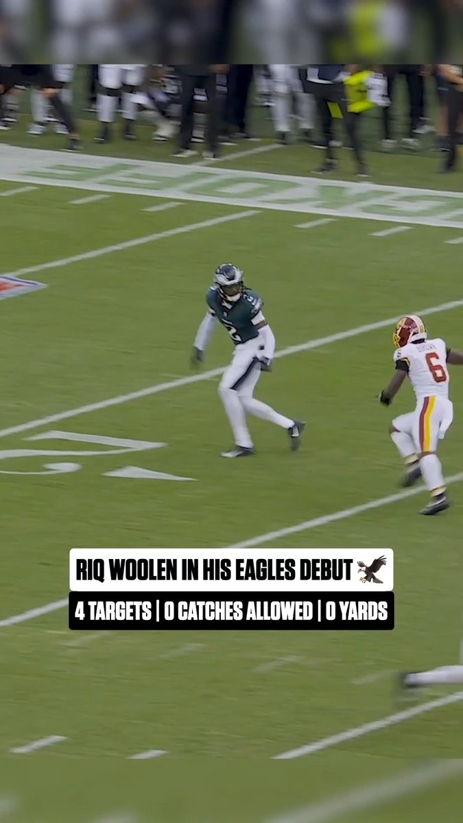 .Tariq Woolen was draped all over every assignment the entire game 😮💨