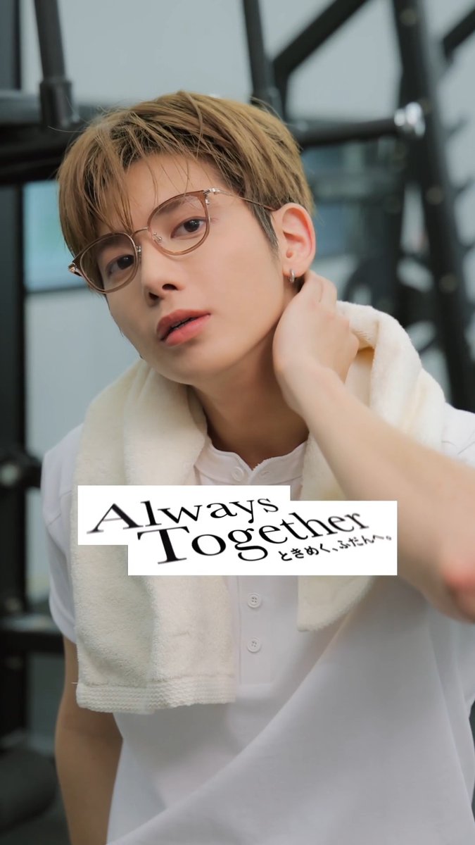 Always Together Crapt with TAEHYUN 朝のジムのTAEHYUNとOne Mile Eyewear🐿️🏋️✨ もしもTOMORROW X TOGETHERのTAEHYUNとジムで目が合ったら...?
